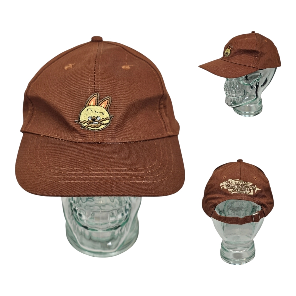 Monster Hunter Stories Ride On Funimation Hat Cap Brown Strapback LootCrate Excl
